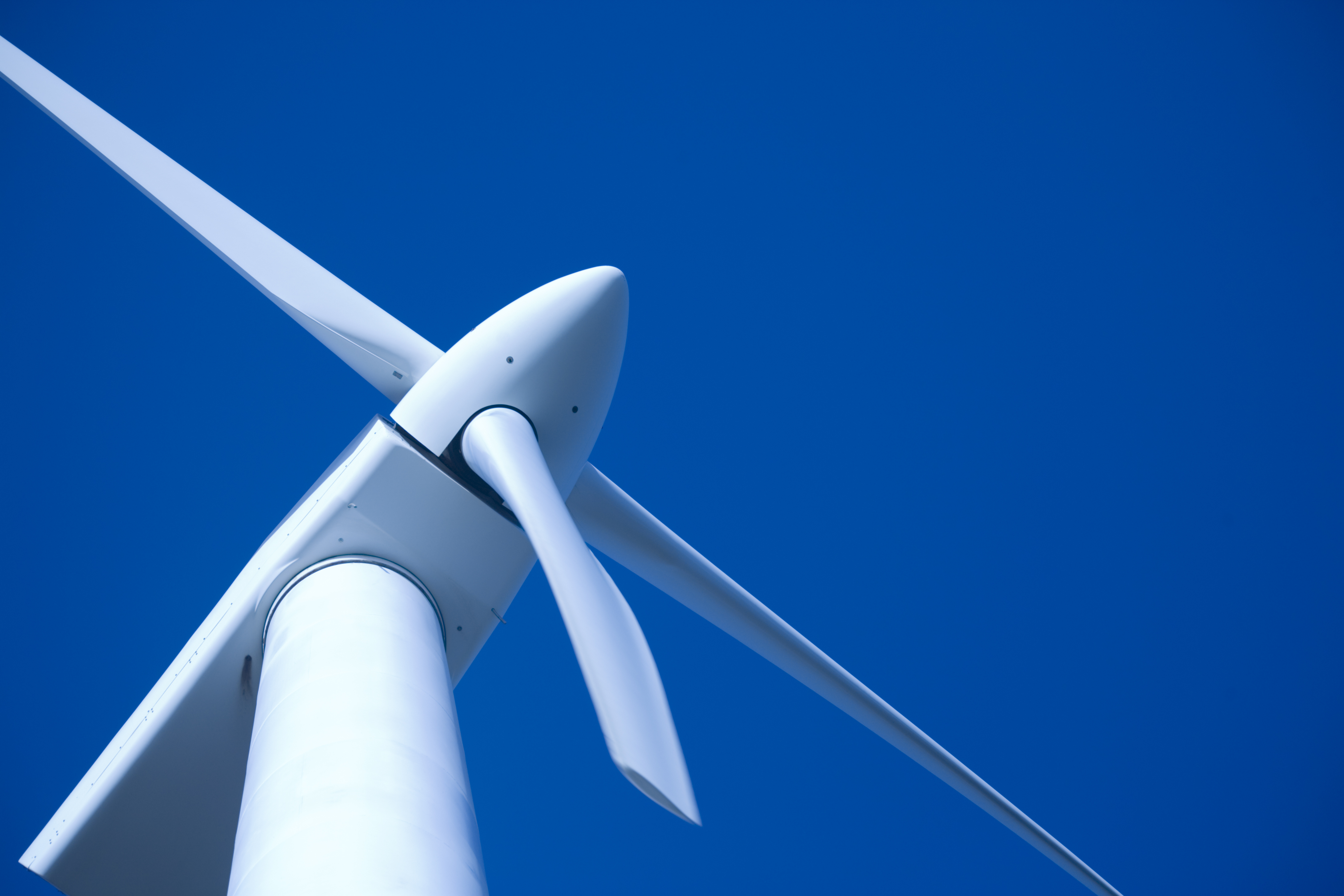 Wind Turbine and Clear Blue Sky