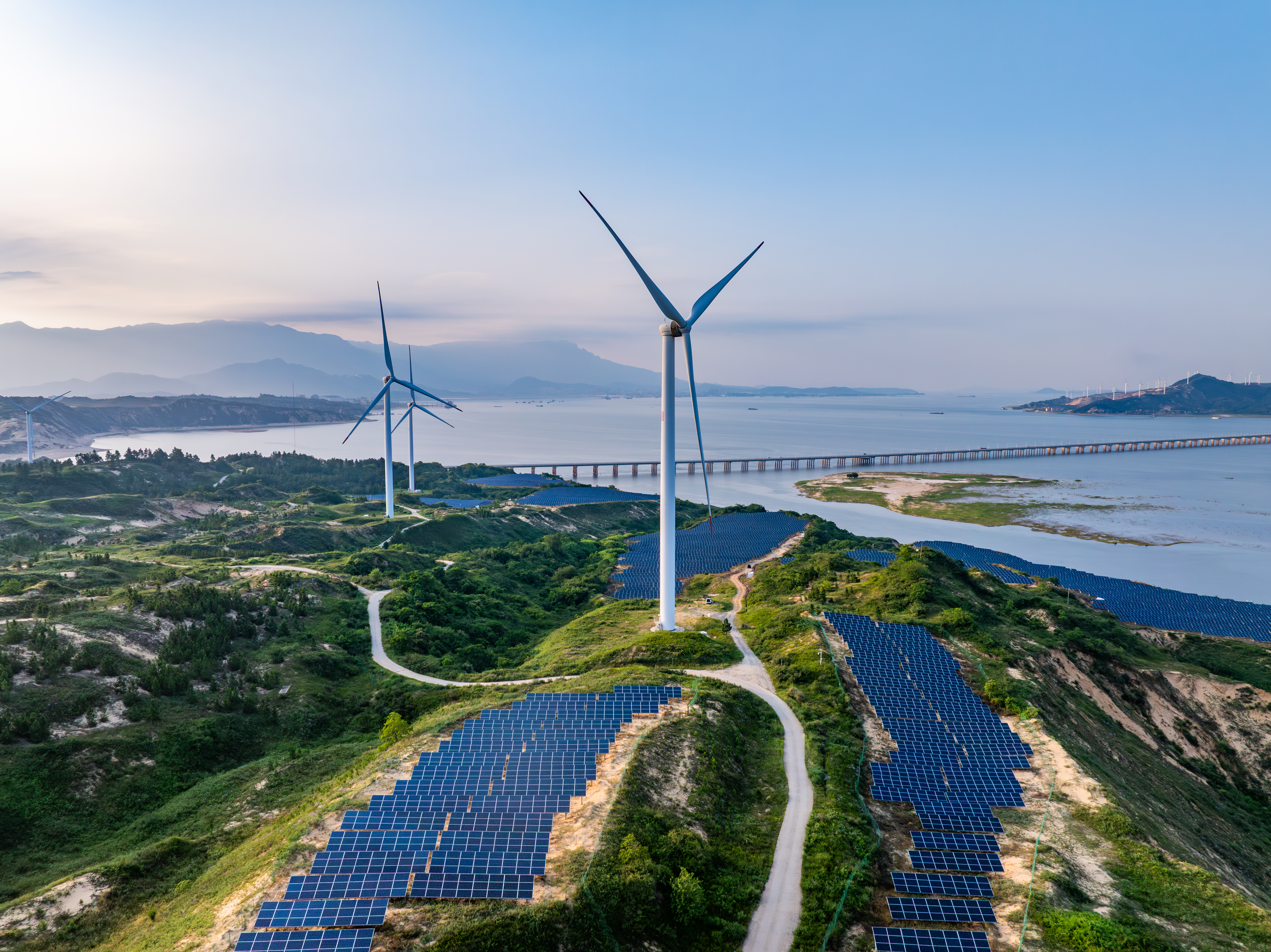 China solar panels and wind turbines