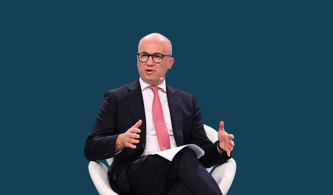Matt Kean sitting on chair speaking
