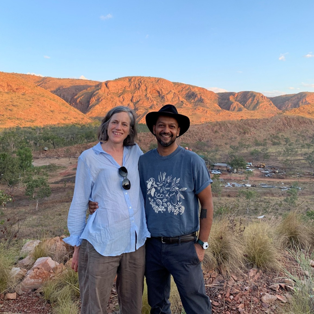 Kath with Jawun CEO Shane Webster, Wuggubun Community, WA