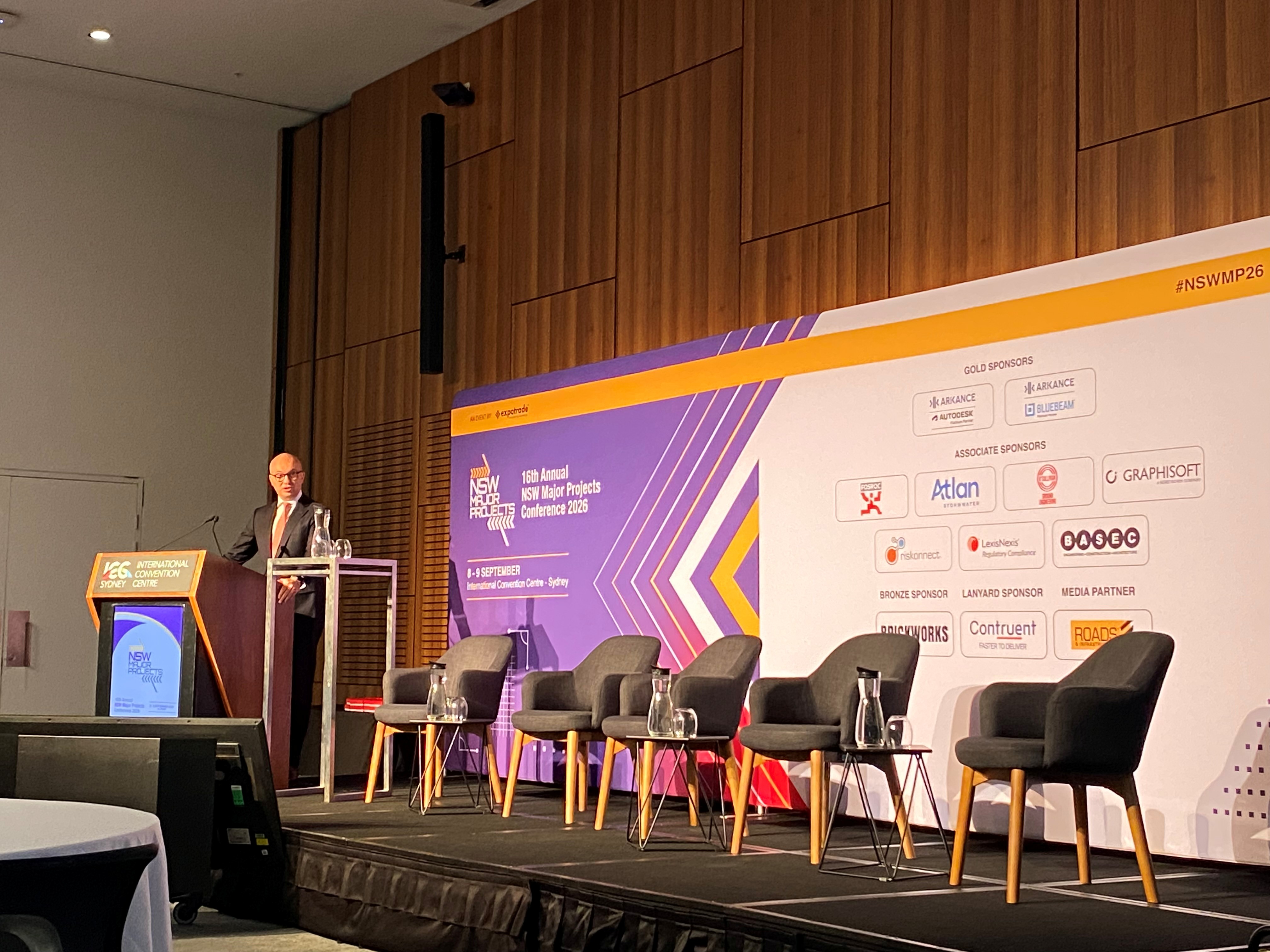 Matt Kean speaking at the 16th Annual NSW Major Projects Conference 2026