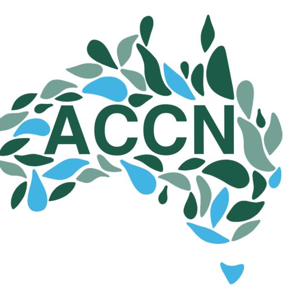 Australian Climate Councils Network logo - blue and green leaves in the shape of Australia