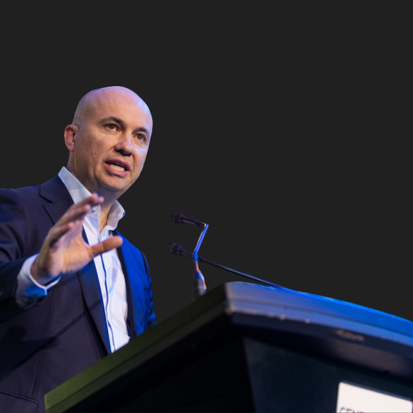 Matt Kean giving a speech