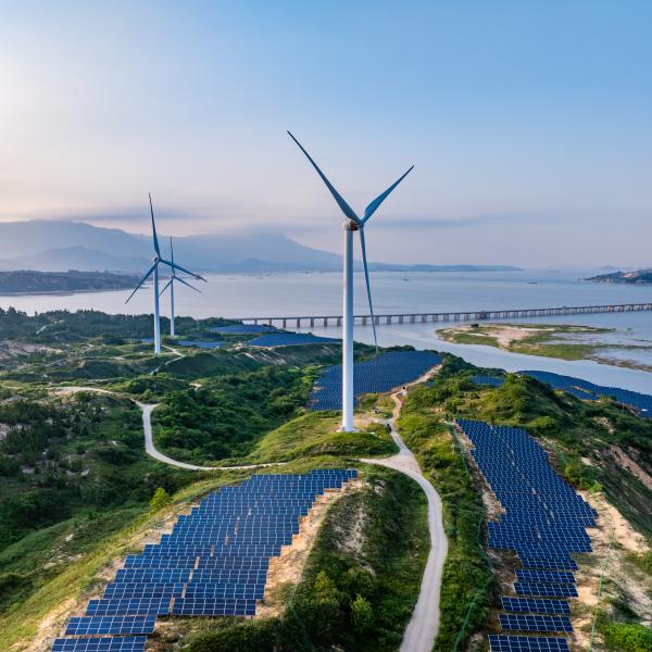 China solar panels and wind turbines
